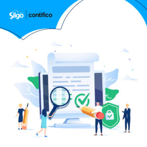 Anexos SRI Content 8 persona recopilando información financiera para cumplir con sus obligaciones fiscales