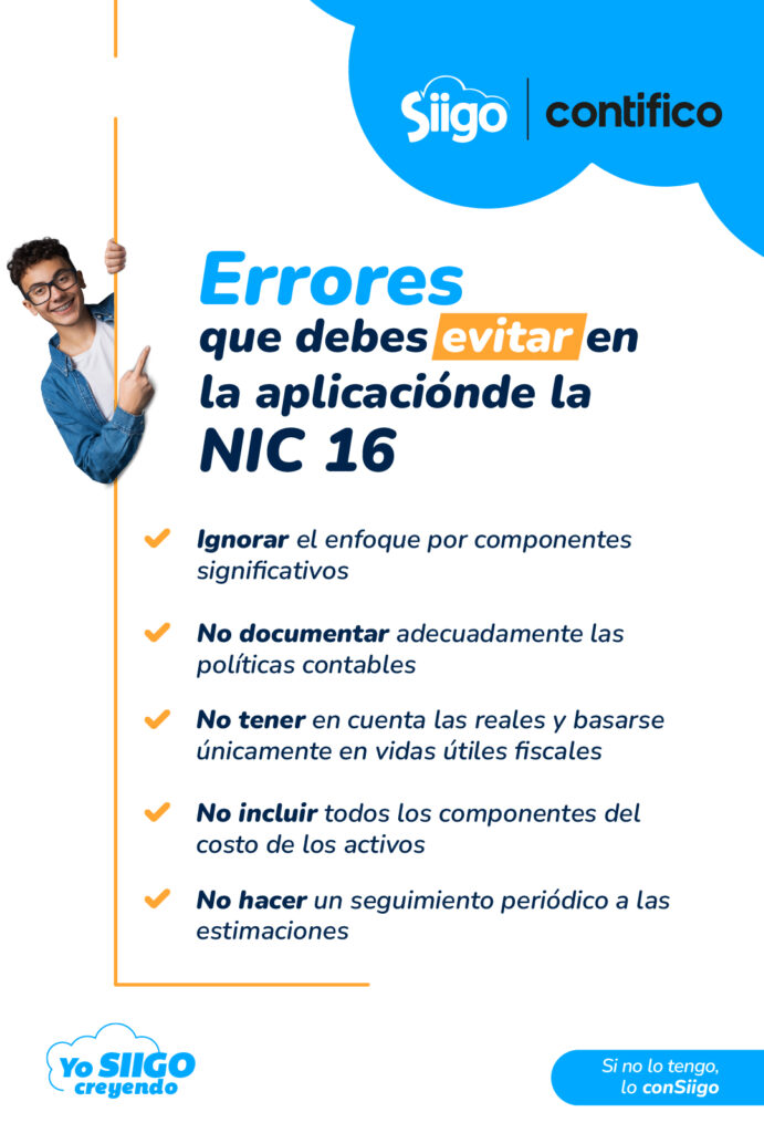NIC 16 en Ecuador Infografía 2 Errores comunes al aplicar la NIC 16