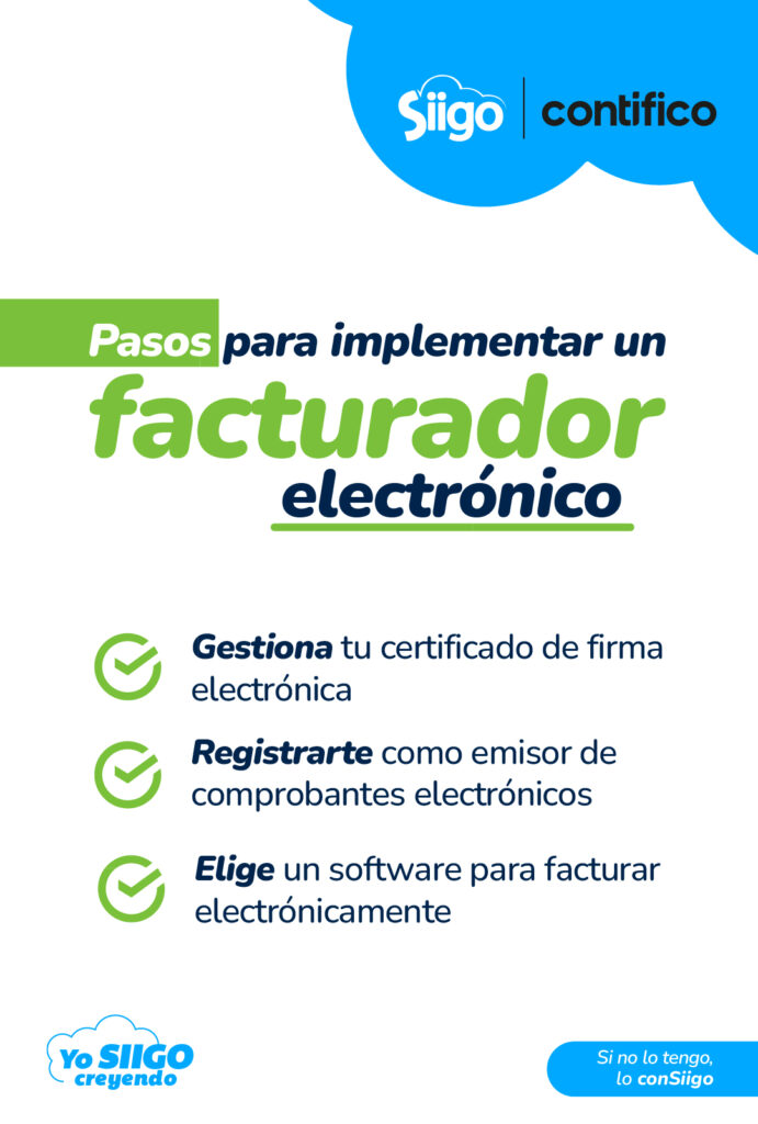 Tu facturador electrónico SRI Infografía 2 Pasos para implementar un facturador electrónico